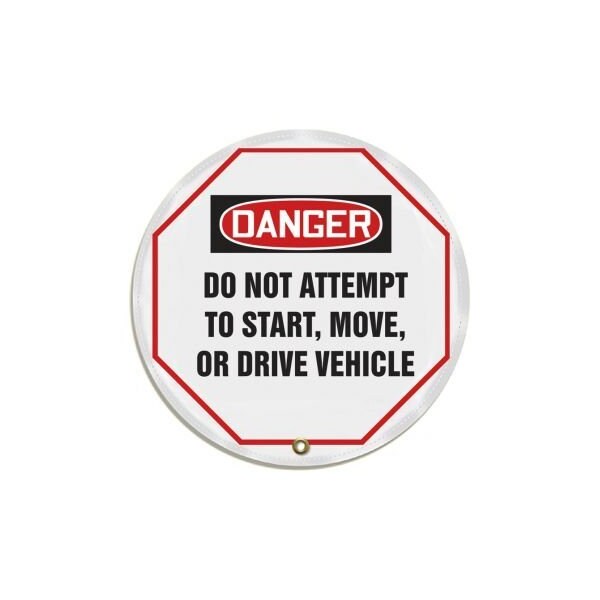 Accuform OSHA DANGER STEERING WHEEL MESSAGE KDD787 KDD787 - main